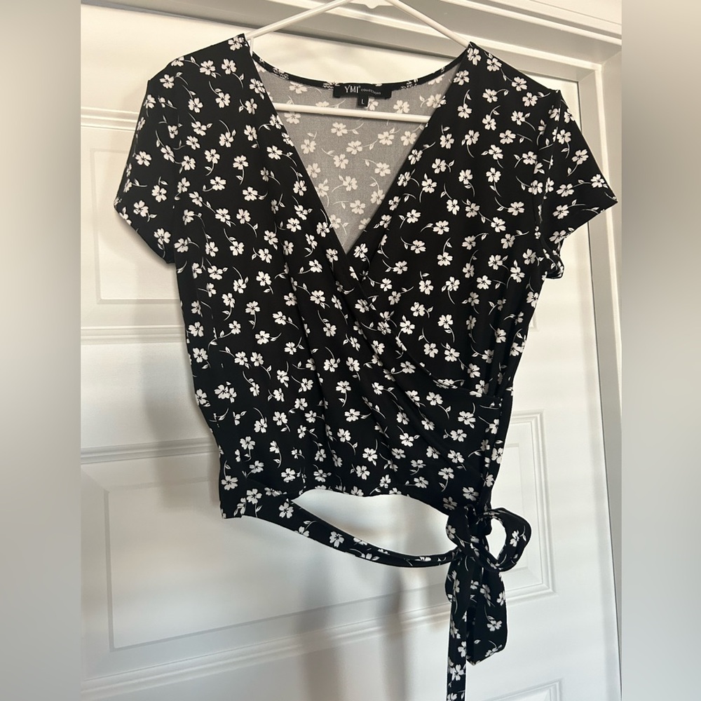 Wrap cropped top